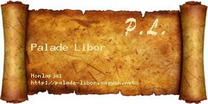 Palade Libor névjegykártya